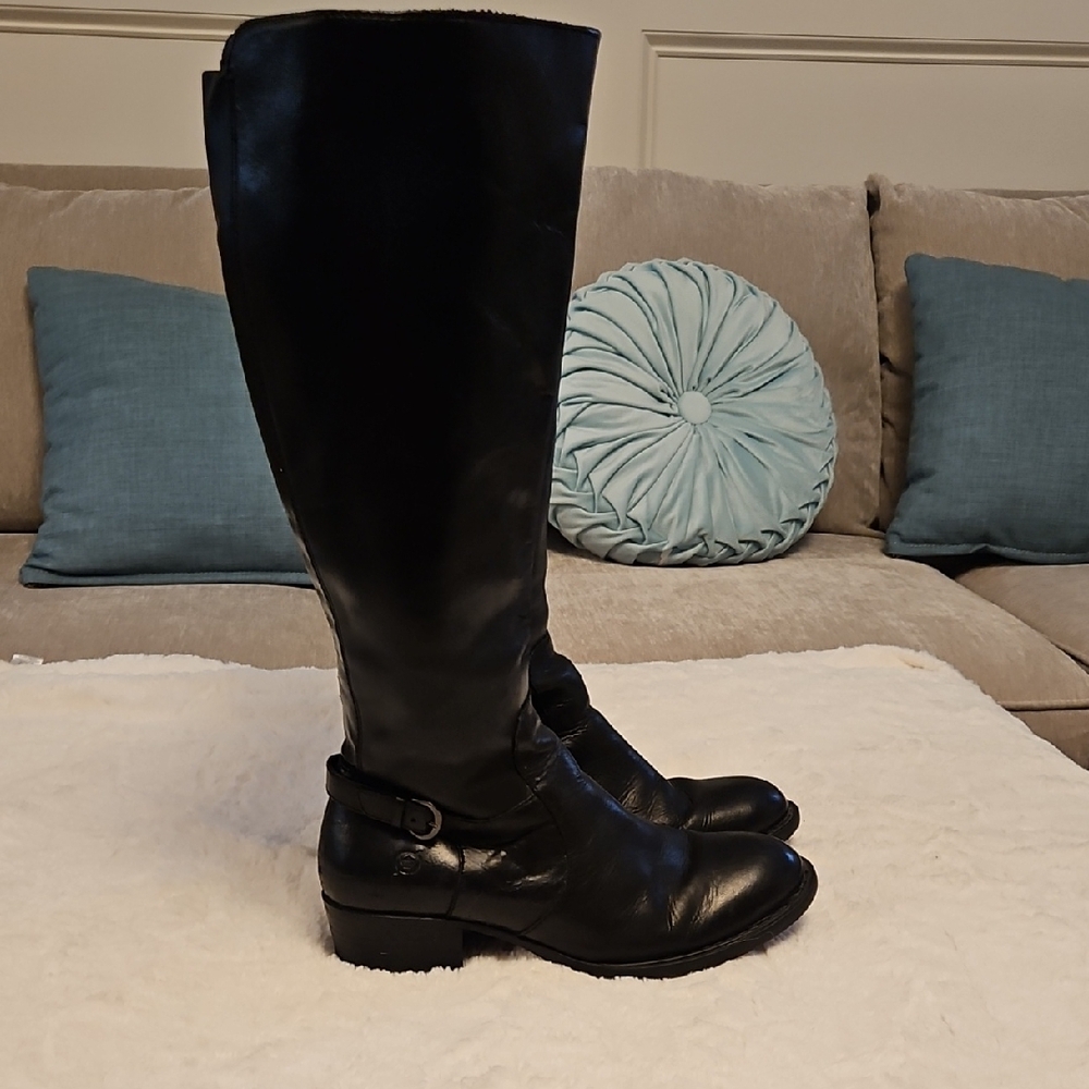 Born Helen Women's Black Knee-High Boots